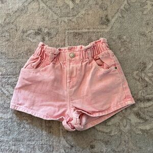 Zara 2/3 Pink Elastic Waist Kids Shorts